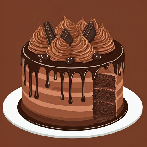 Tort czekoladowy z polewą